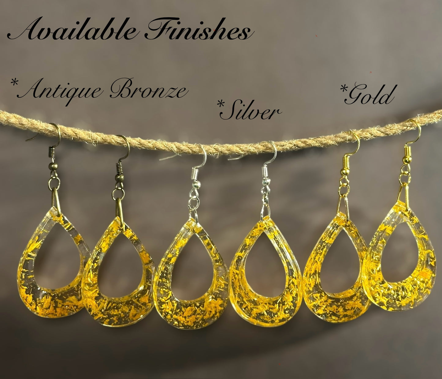 Sunflower Dangle Earring