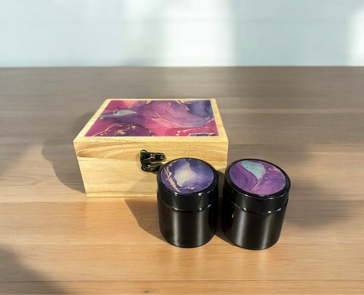 Oak Pink/Purple Marble Box Set