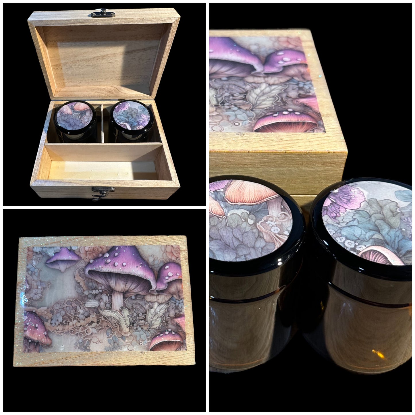 Oak Glitter Mushroom Box Set